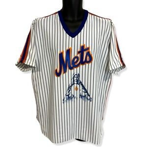 Vintage 80s/90s New York Mets Pinstripe Custom Virgin Mary Baseball Jersey